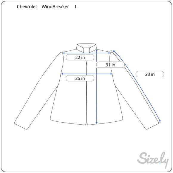 I5 Apparel Chevrolet  Windbreaker Size L Black and Gray Full Zip - Picture 7 of 7